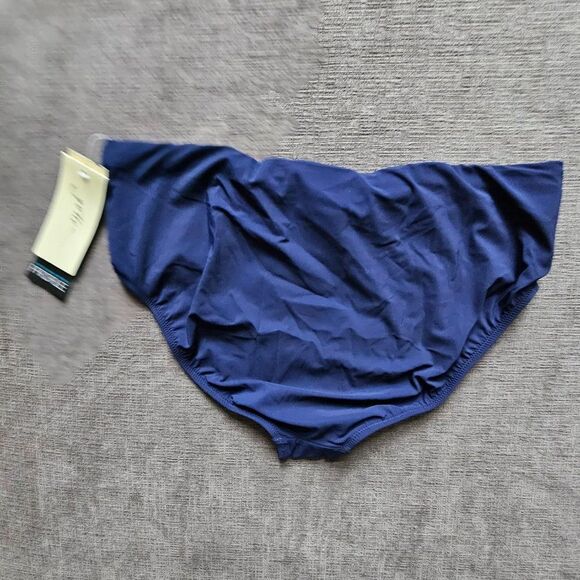 Gottex Profile By Gottex Navy Blue Tutti Frutti Mid Rise Tankini Bottom Size 14 - Picture 14 of 14